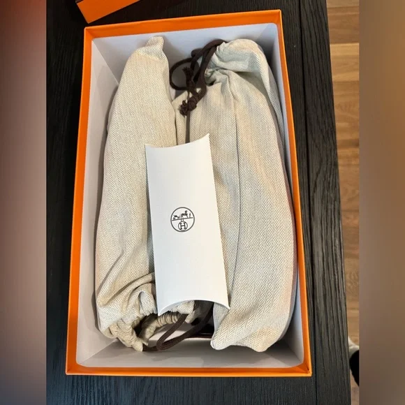 Hermès Men’s Get Sneaker - BRAND NEW. Size: 43.5. Color: Blanc/Brown - Picture 4 of 6